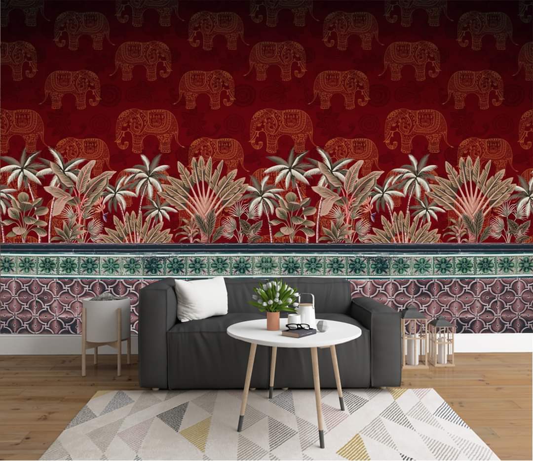 FB_IMG_1726327875357 Traditional Indian Vibrant Pichwai Art Canvas Print with Royal Elephant for Wall Decor