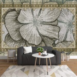 Wall Mural 3D flower Wallpaper Charming