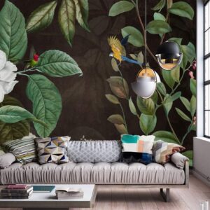 3D black & green life's wallpaper