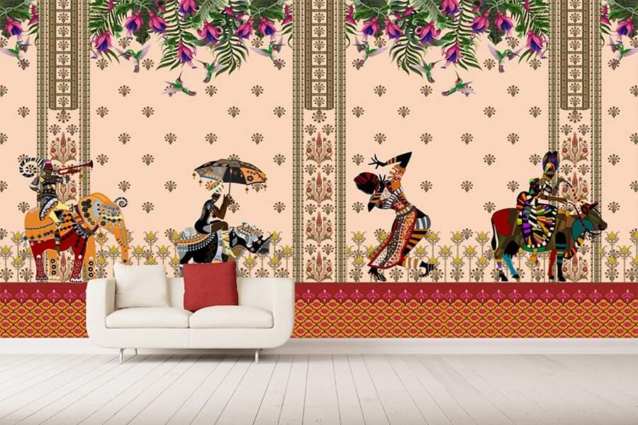 Bharat, Rich Indian Scenic Wallpaper, Customised