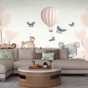 A pattern of gold flowers and diamond shapes 234