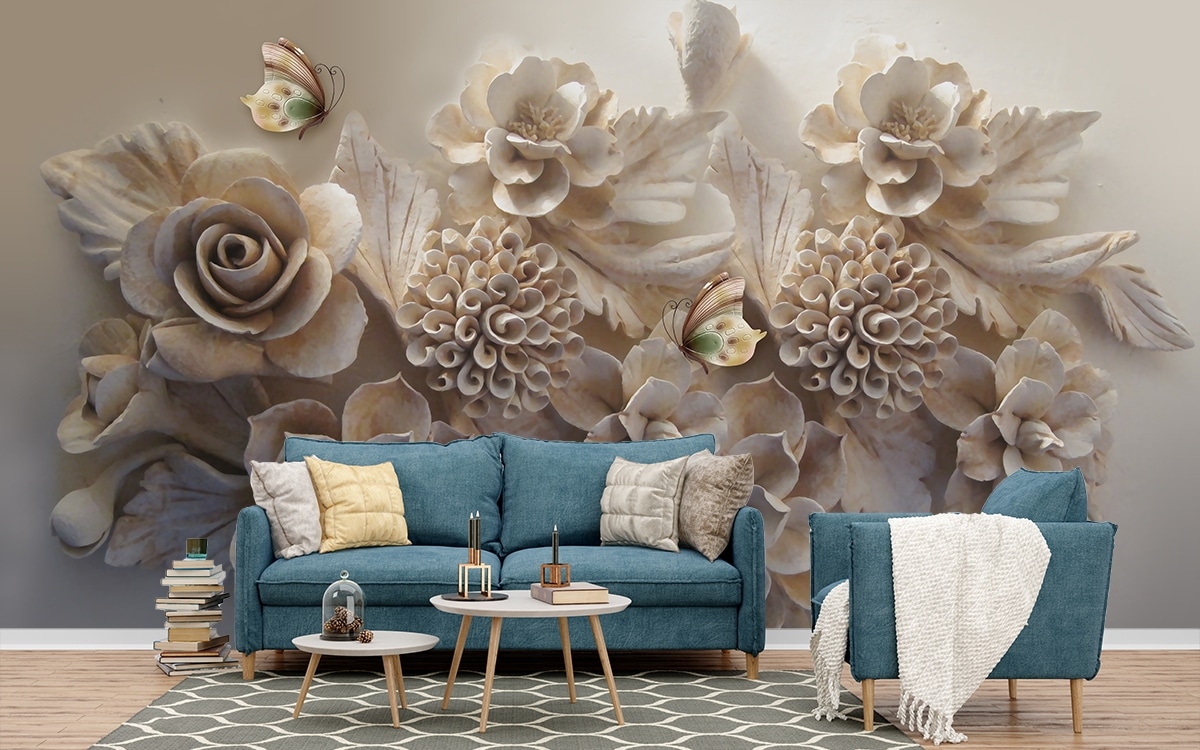 3D Flower Wallpaper for Wall