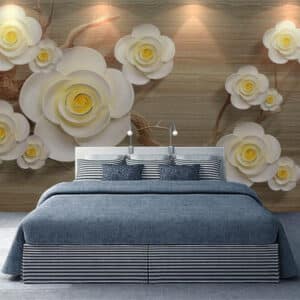 3d Wallpaper Living Room Background 3d Modern Flower Embossed Background Wall Decoration wallpaper