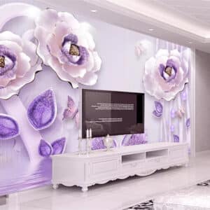 Embossed Floral Wallpaper Home Interior wallpaper