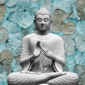 budha-green-3d wallpaper for wall