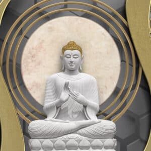 Buddha wallpaper for Living Room