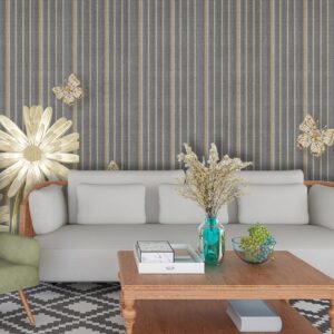 3D Jewelled Flowers and Butterflies Wallpaper