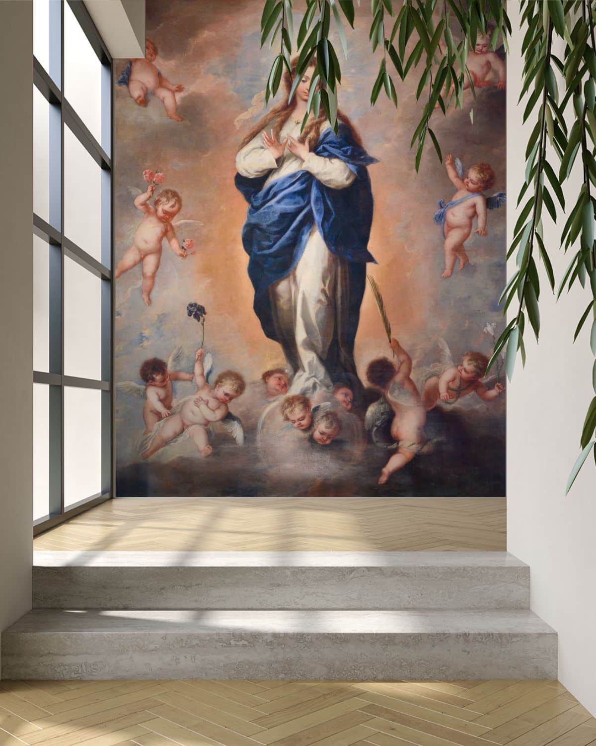 Assumption-of-the-Virgin-Mary-Painting-Wallpaper-Mural-M