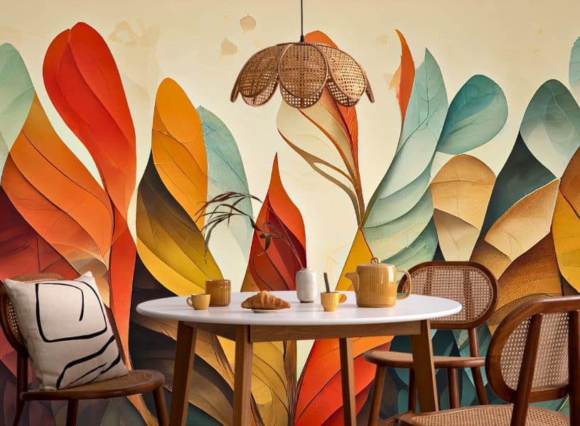 Autumn Breeze Botanical Wallpaper Mural for Wall
