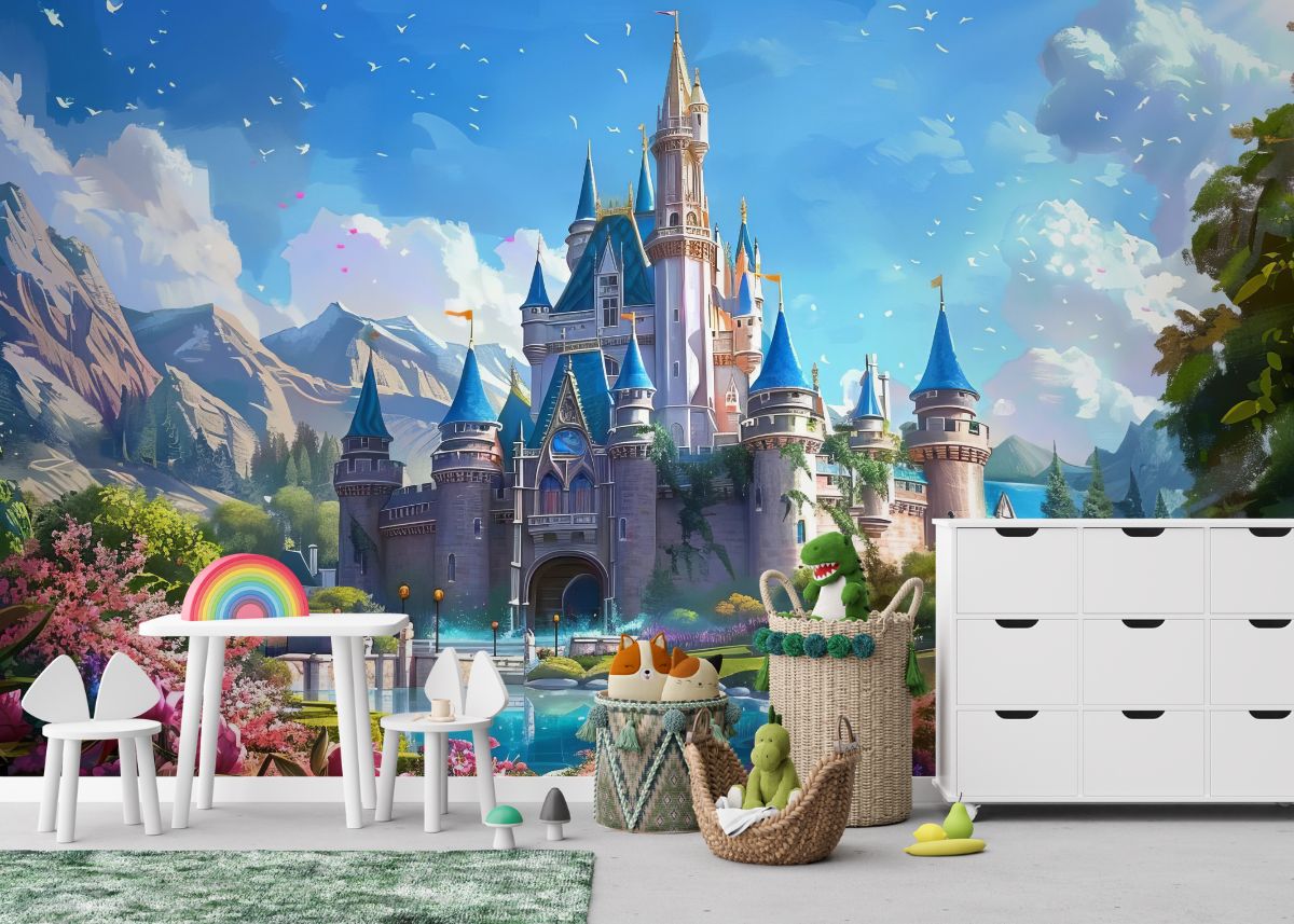 Whimsical-Fairy-Tale-Disney-Castle-Wallpaper-Mural-M