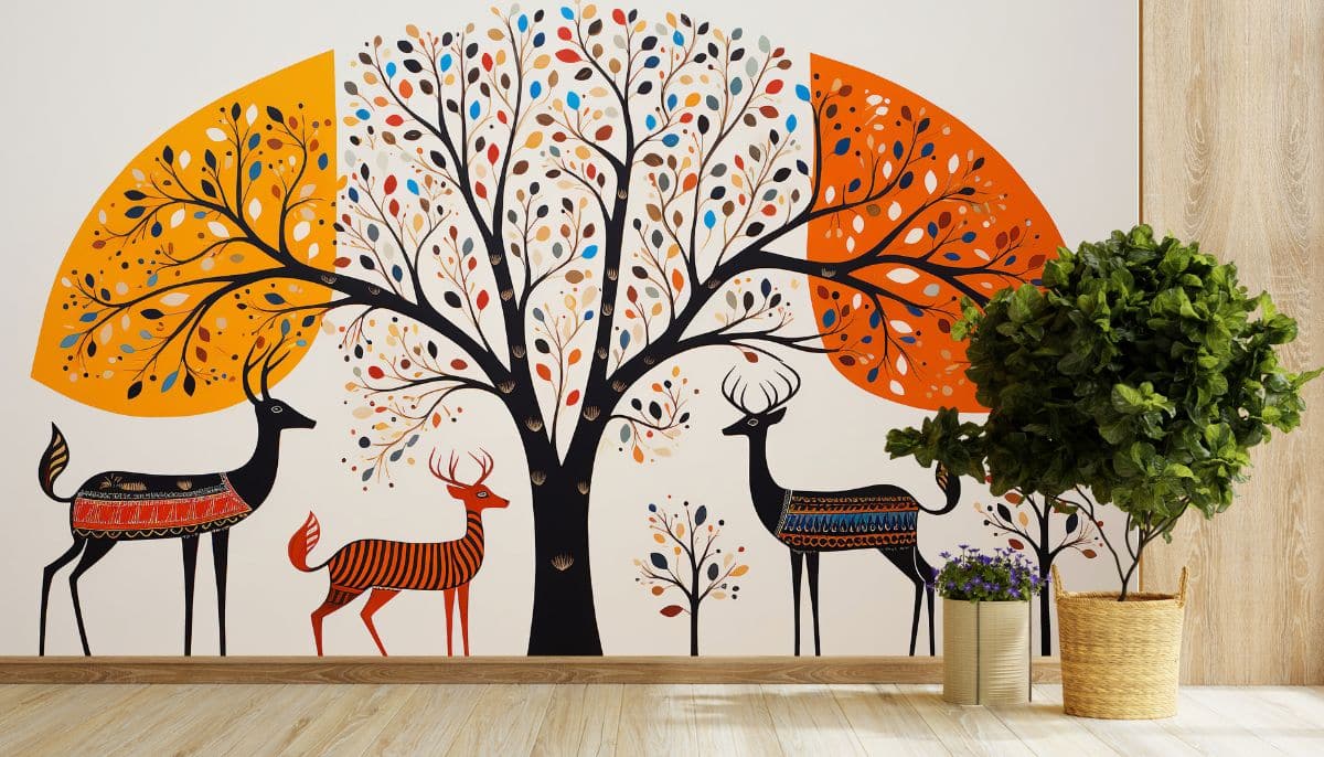 Whispering Triad Wallpaper Mural