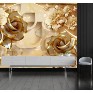 3D rose  wallpaper for wall mural your wall