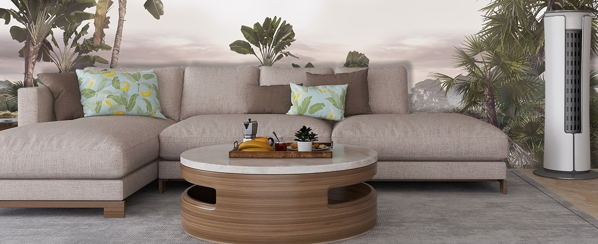 Serene Tropical Forest and River Wallpaper Mural