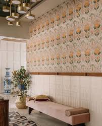 Ethnic Floral Mandala Mosaic Wallpaper Mural