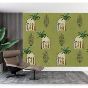 Indian Lady Mughal Traditional Wallpaper